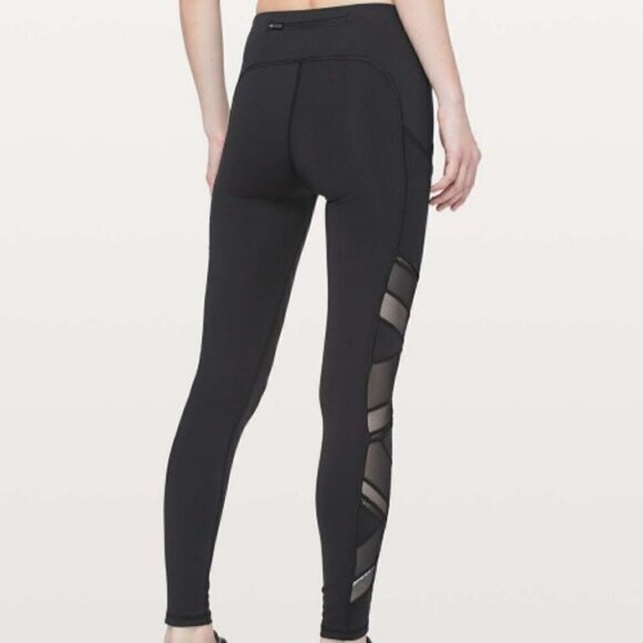Lululemon Speed Up Tight Mesh 28 Leggings in Black - Picture 5 of 16